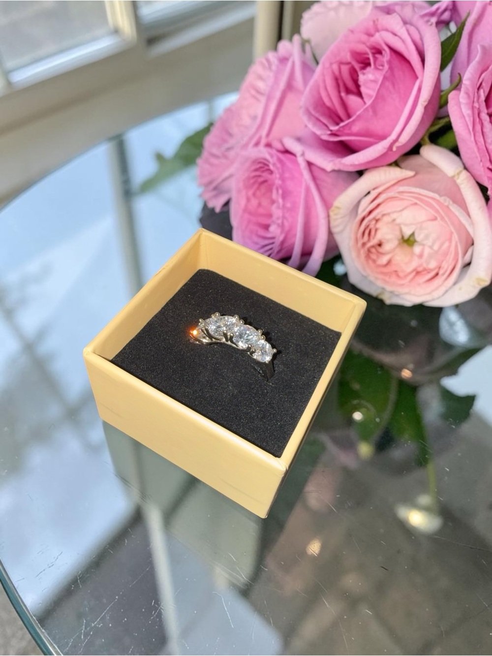 Women’s Ring in size 7 set in 925 Sterling Silver, 1 Carat Moissanite - Picture 5 of 7